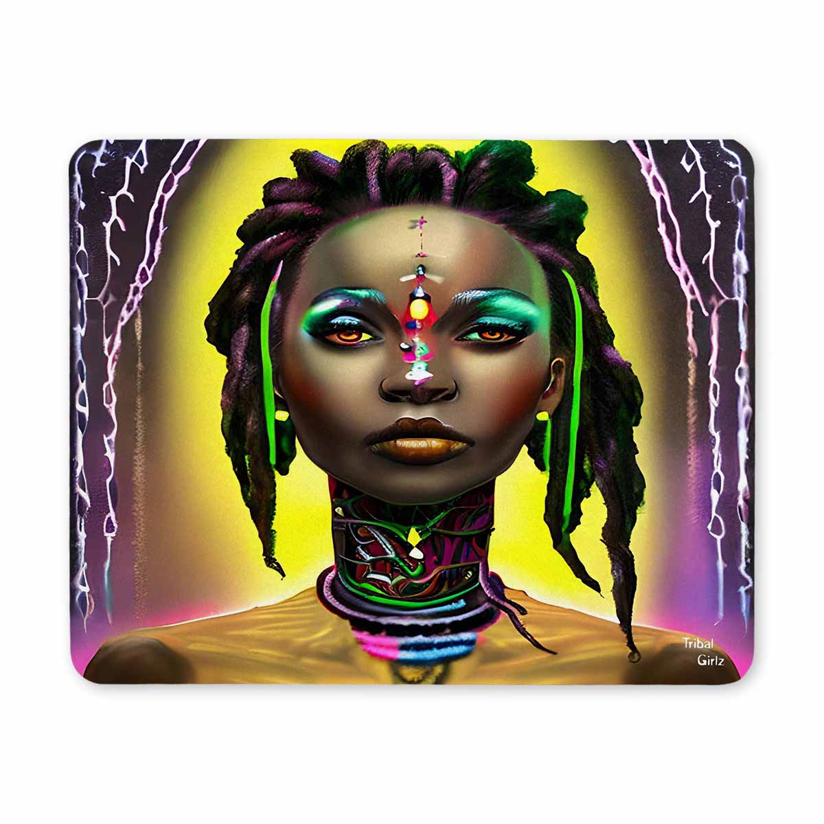 Dreads & Braids, 9 x 7 in amazing design mouse pad, Fulangiara 29