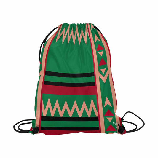 African artsy drawstring sling bag, design 15