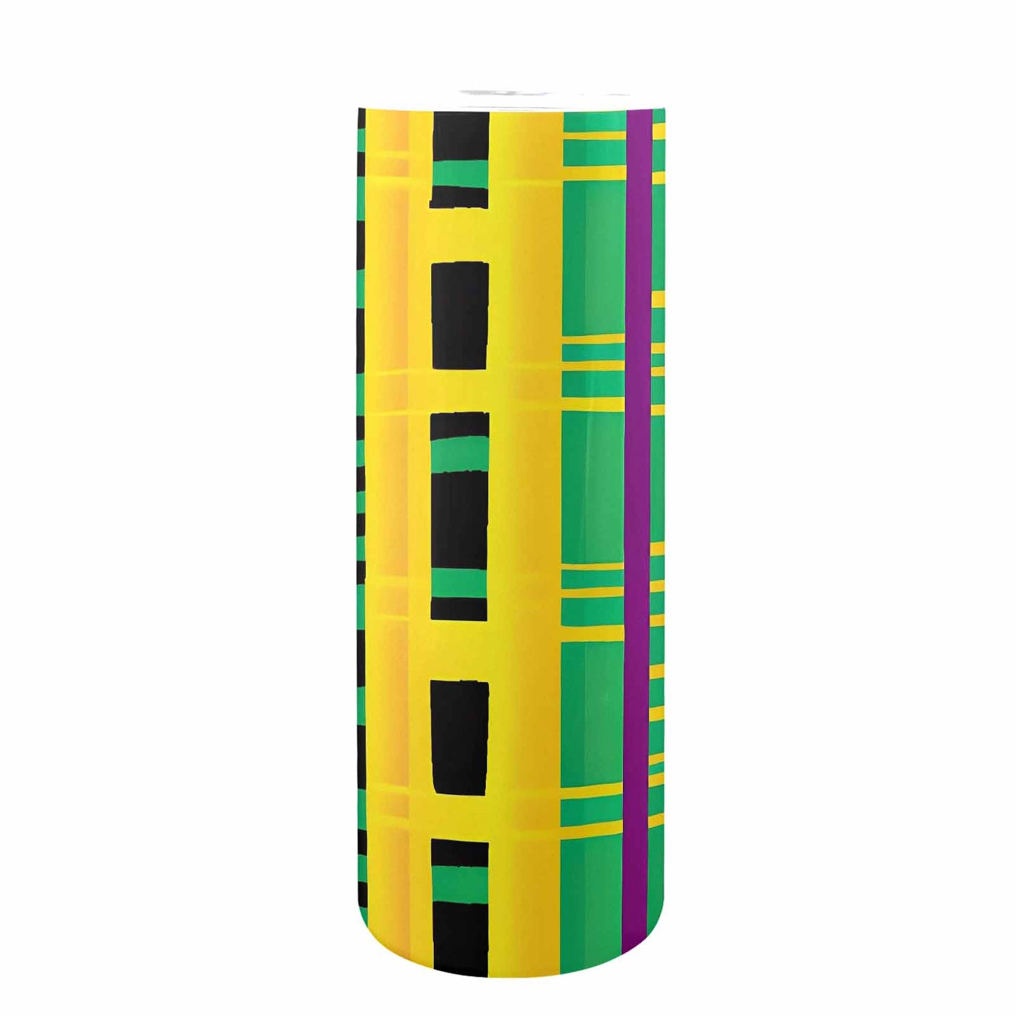 African Art, tall stainless steel insulated tumbler, travel mug, design 49