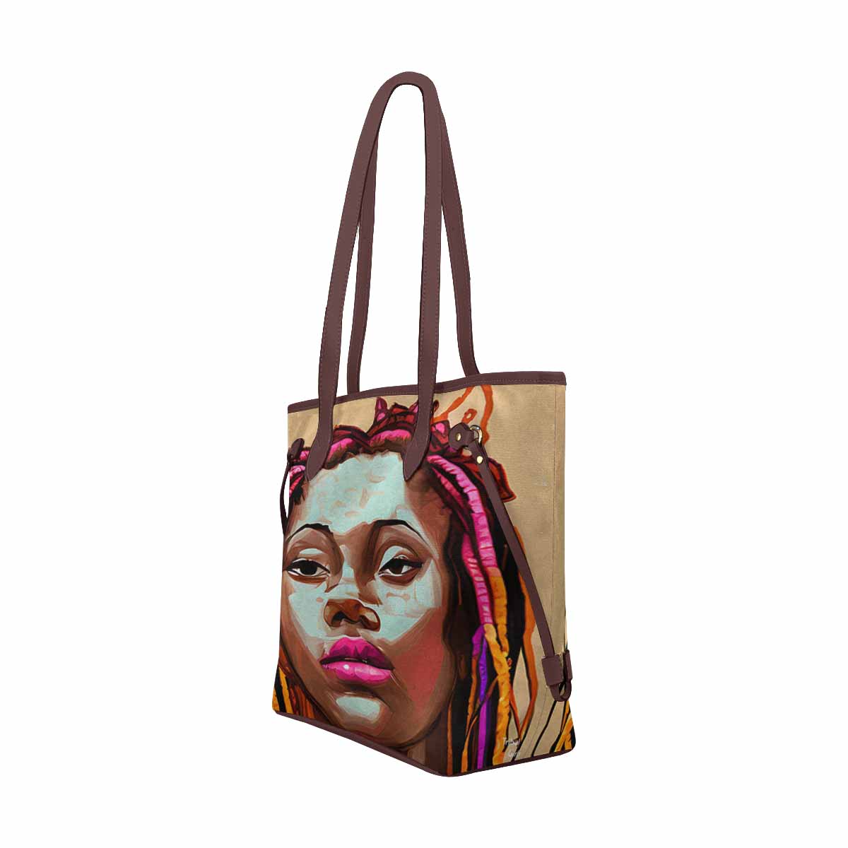:Dreads & Braids, elegant dressy tote handbag, Fulangiara 11