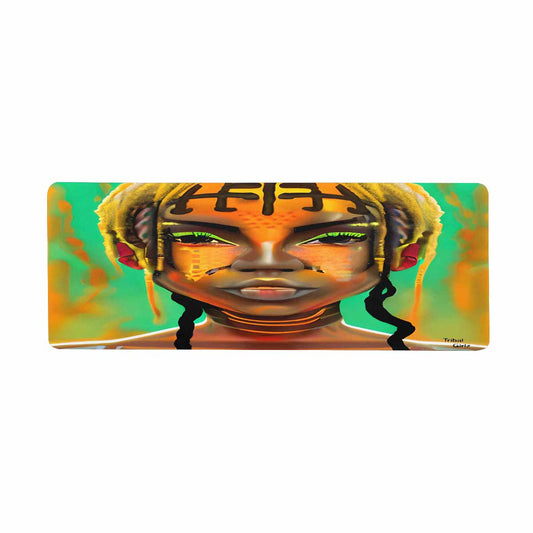 Dreads & Braids, 31 x 12 in large mouse pad, Fulangiara 41