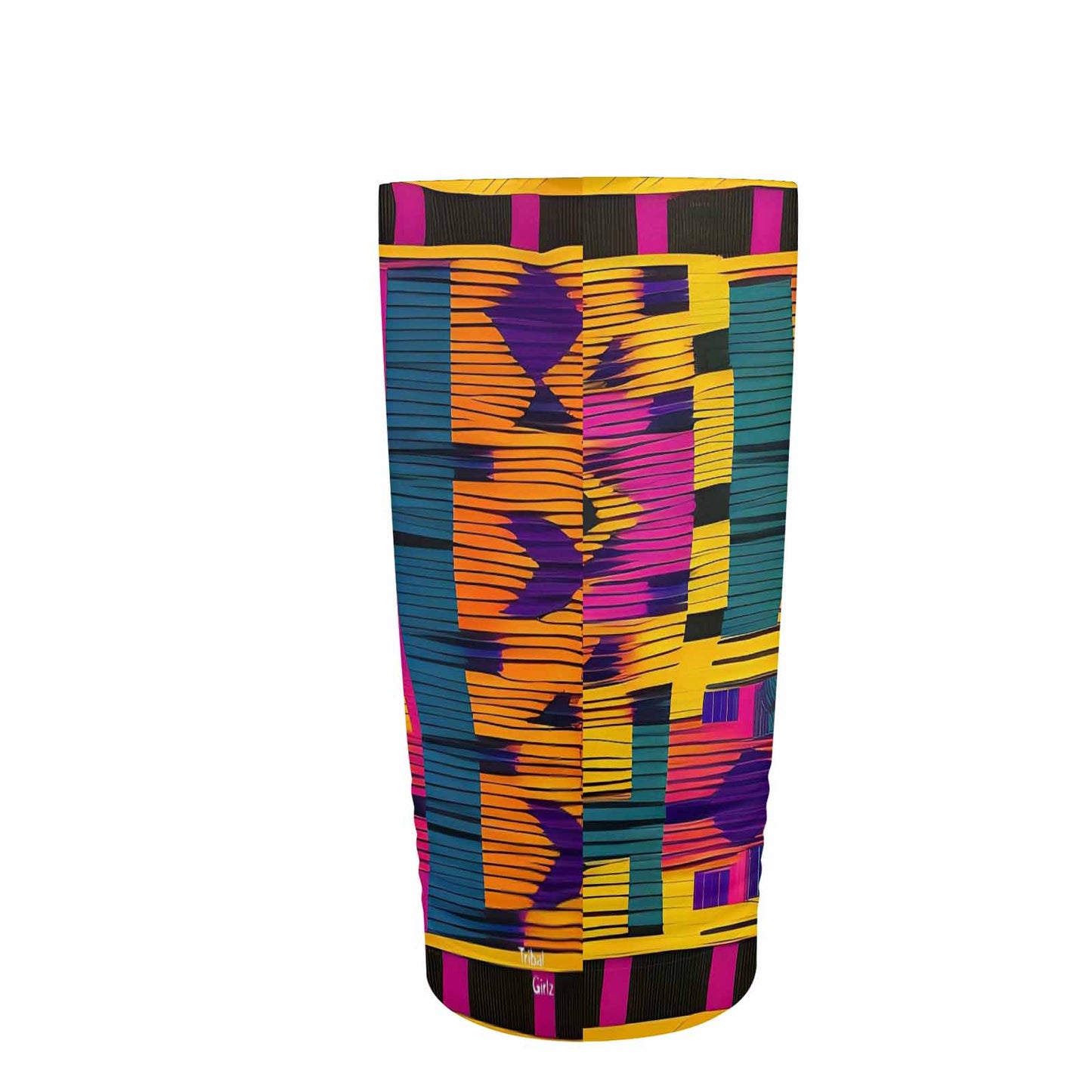 African Art, stainless steel insulated tumbler, travel mug, design 42