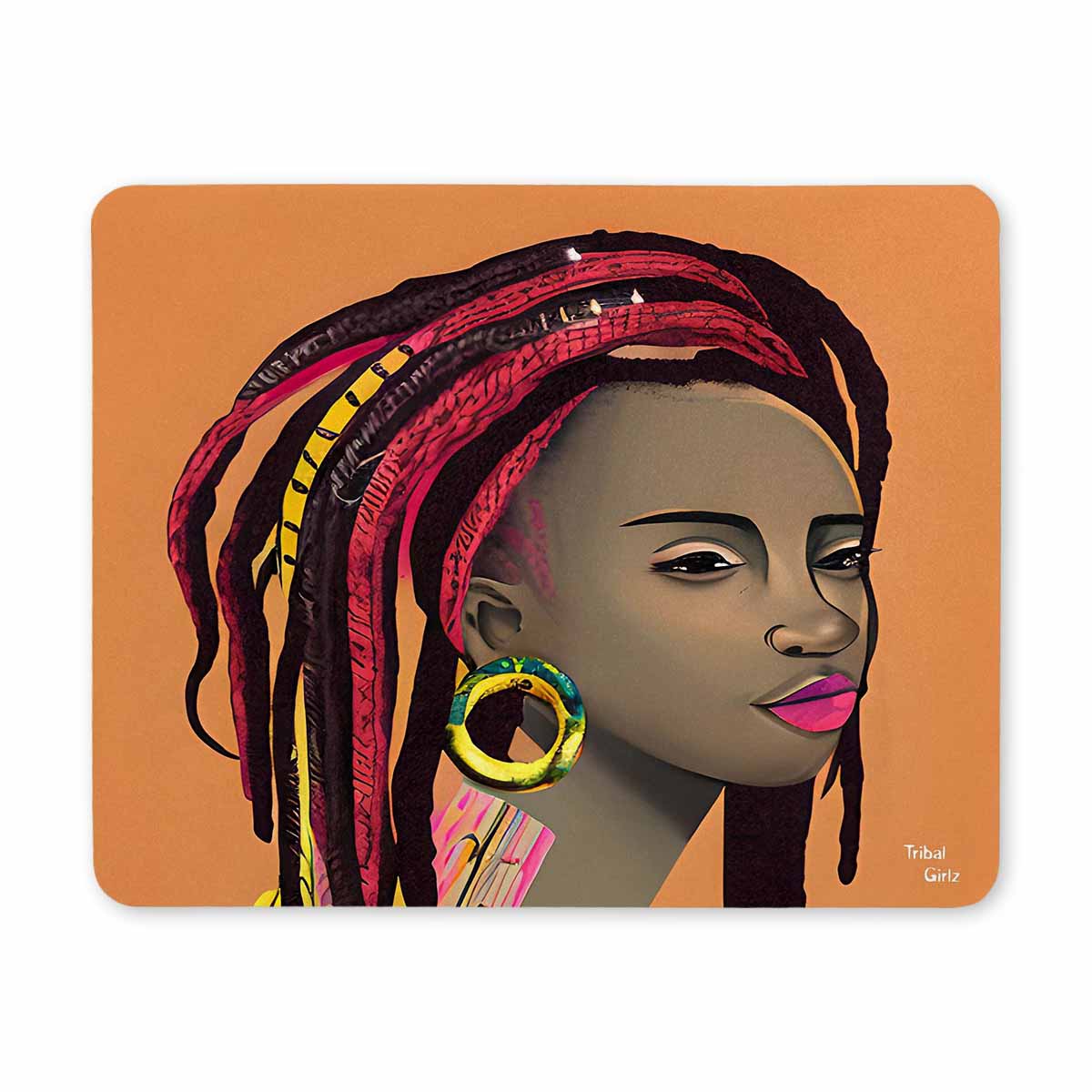 Dreads & Braids, 9 x 7 in amazing design mouse pad, Fulangiara 4