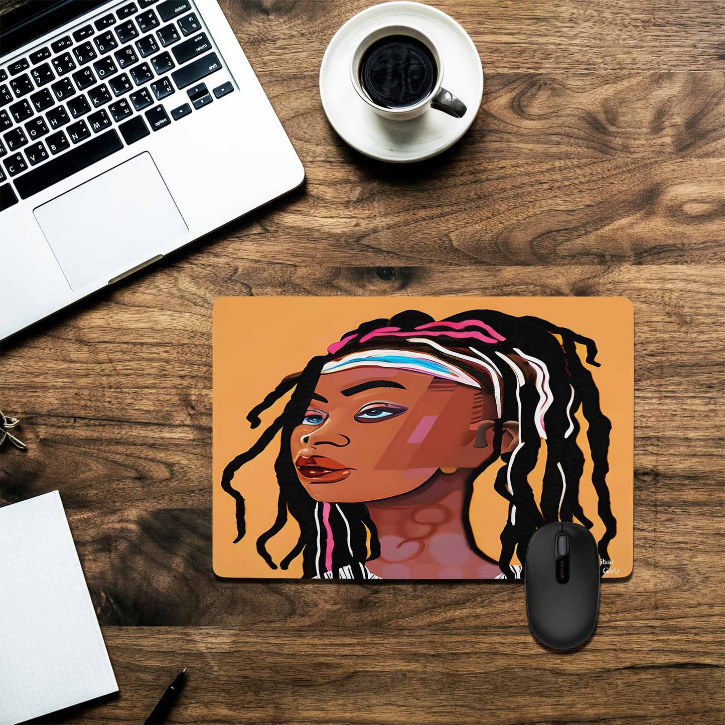 Dreads & Braids, 23 x 16 in amazing design mouse pad, Fulangiara 16