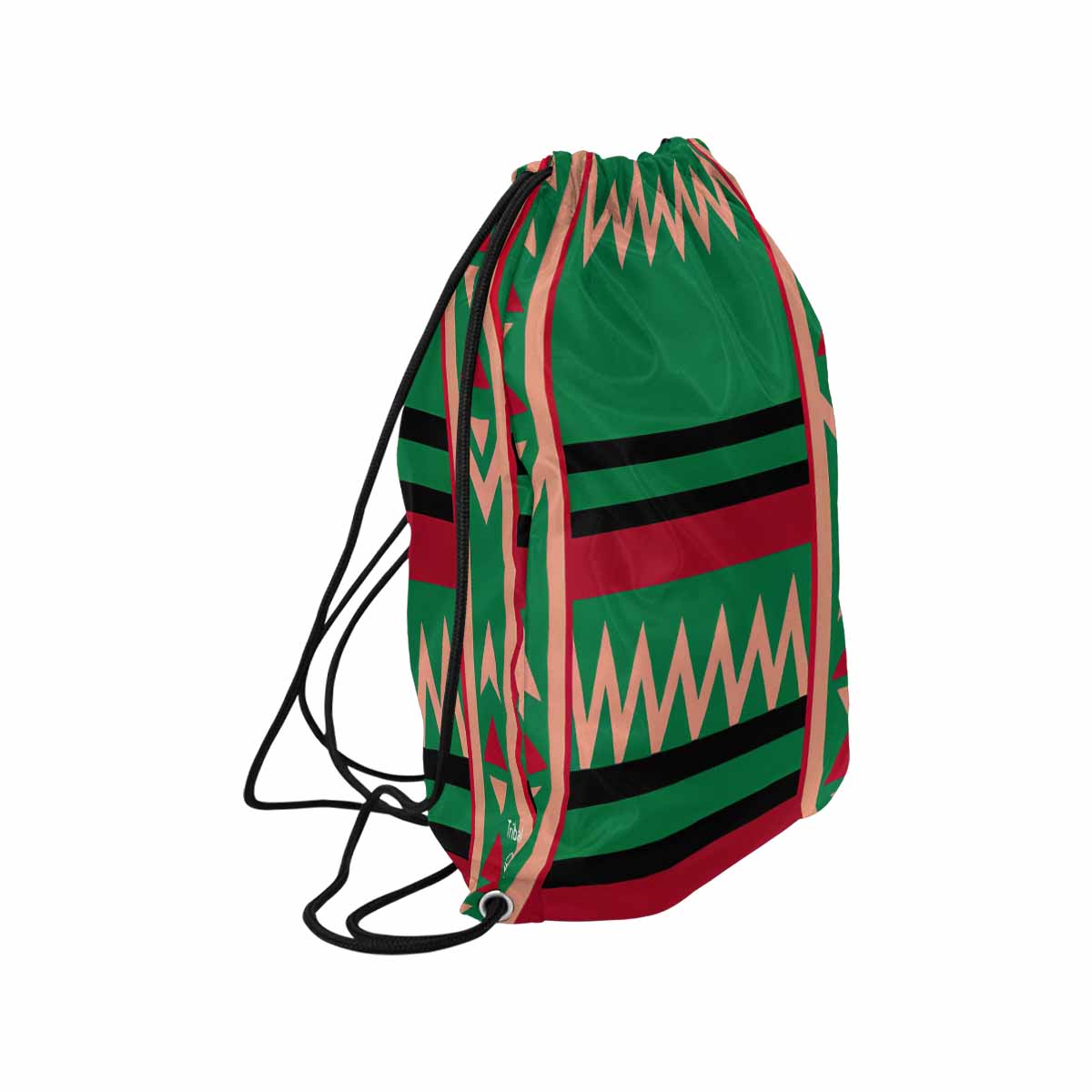 African artsy drawstring sling bag, design 15