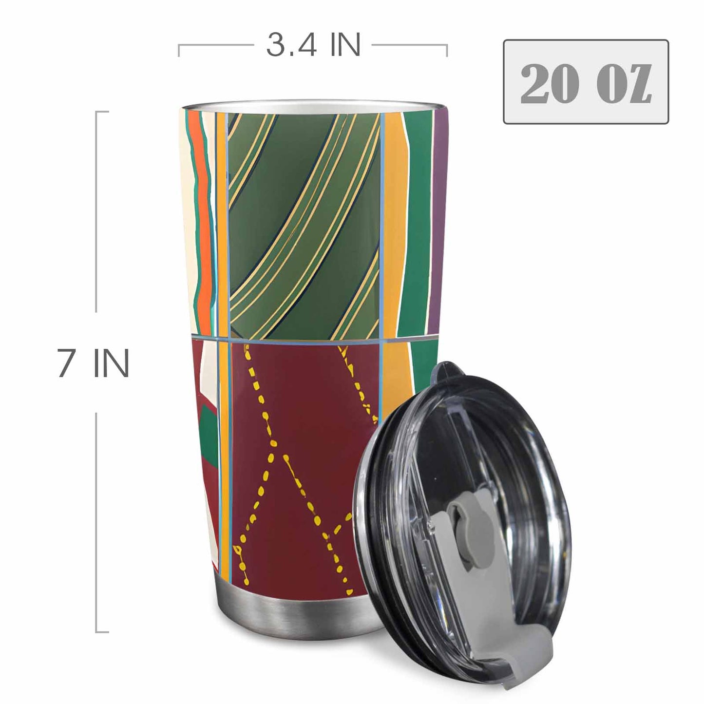 African Art, tumbler, mug, travel mug, design 43