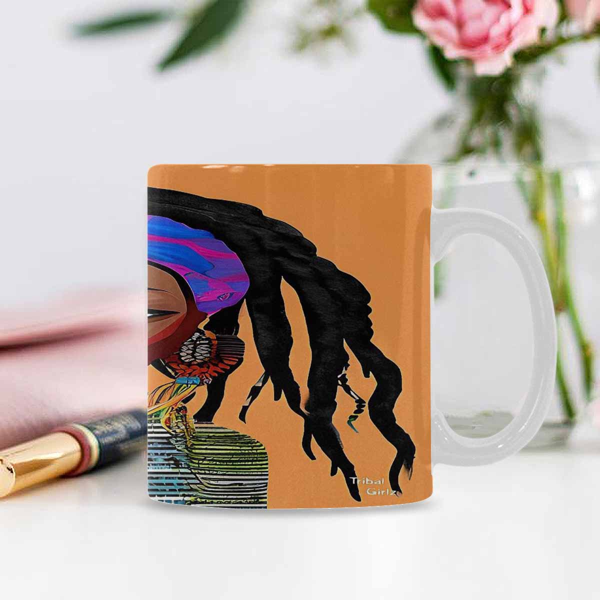 Dreads & Braids, coffee mug, african tribalgirlz Fulangiara 18