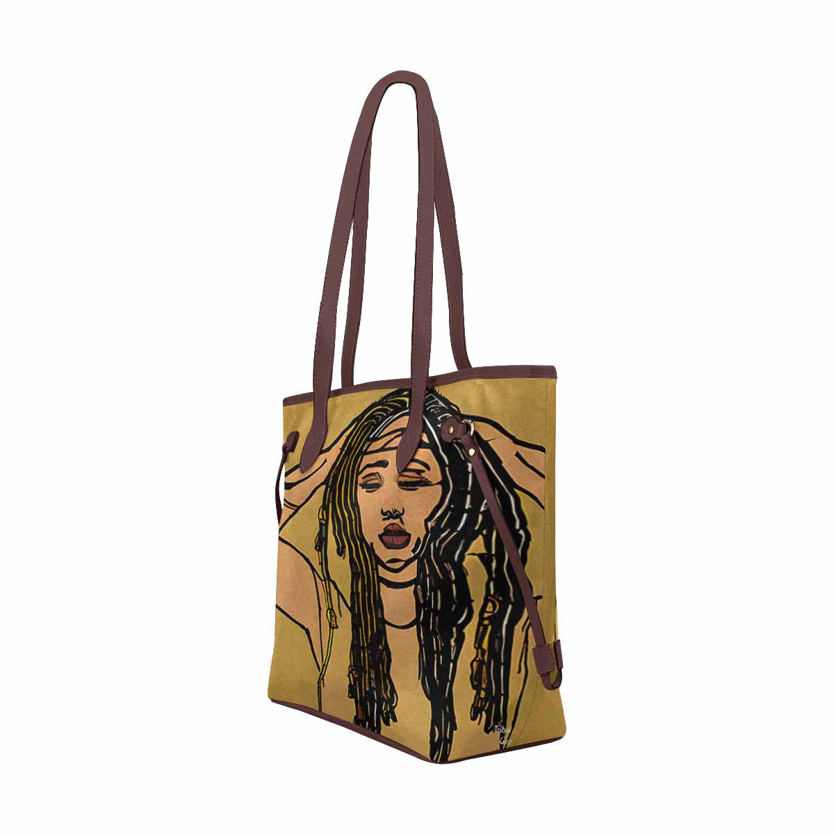 Dreads & Braids, elegant dressy tote handbag, Fulangiara 24