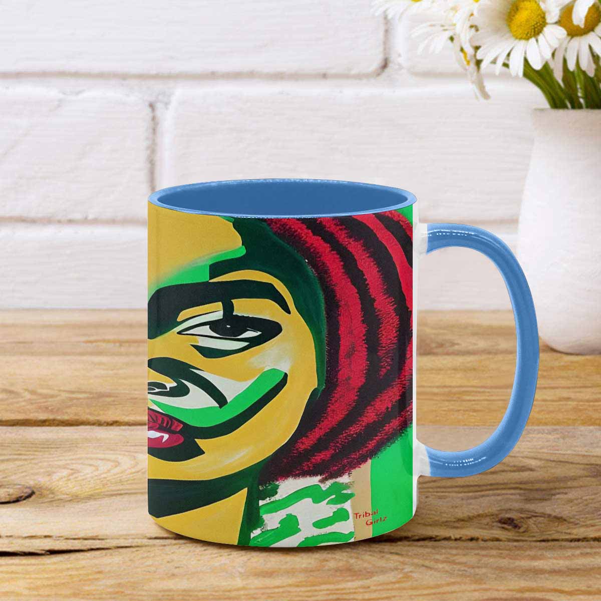 Dreads & Braids, inner color coffee mug, african tribalgirlz Fulangiara 50