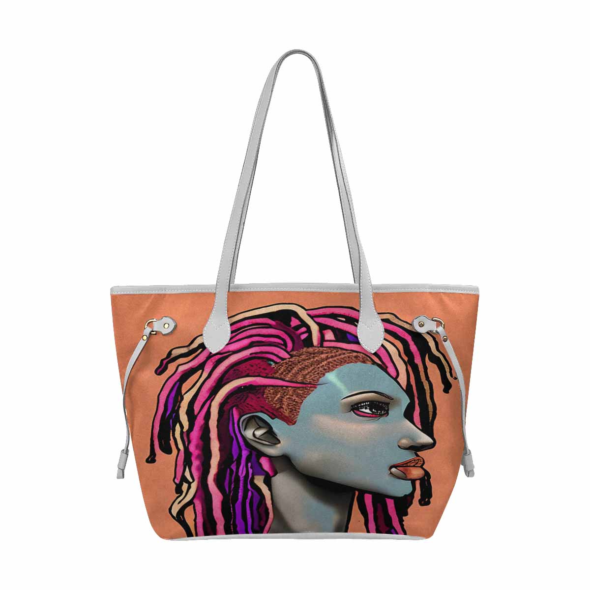 Dreads & Braids, elegant dressy tote handbag, Fulangiara 5