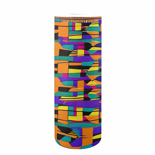 African Art, tall stainless steel insulated tumbler, travel mug, design 39