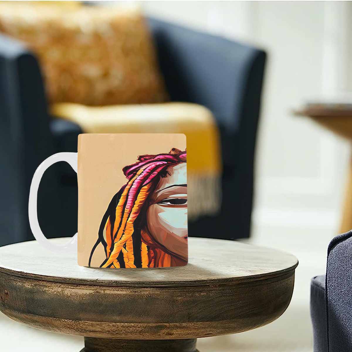 Dreads & Braids, coffee mug, african tribalgirlz Fulangiara 11