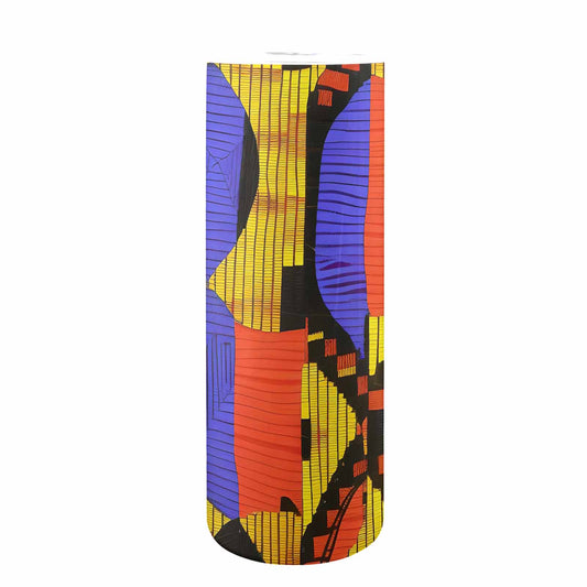 African Art, tall stainless steel insulated tumbler, travel mug, design 37