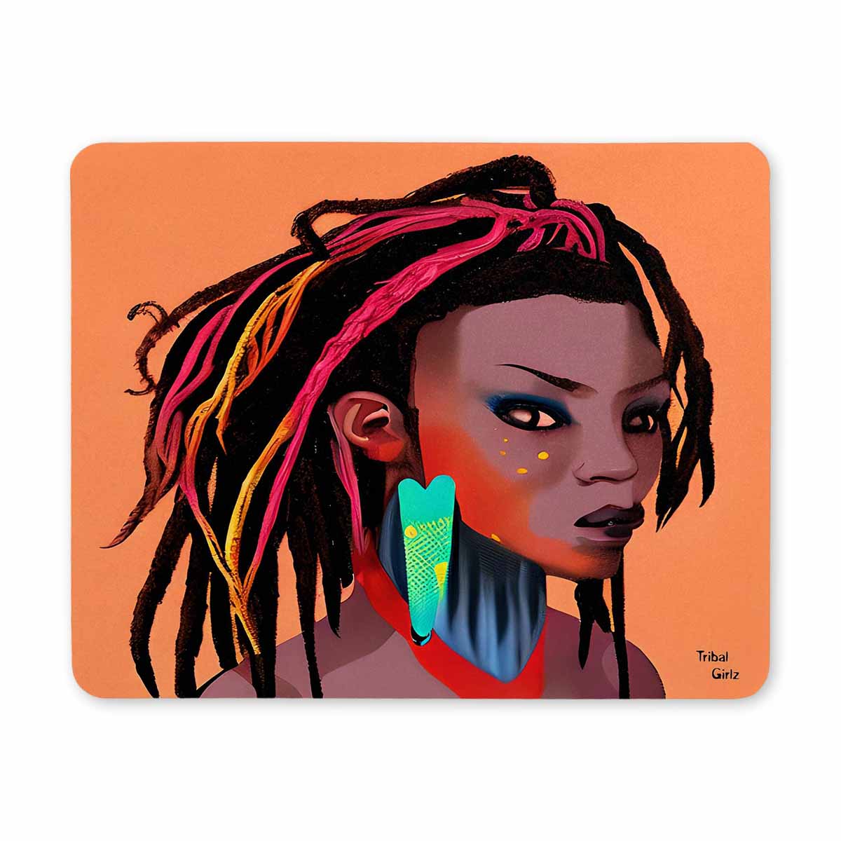 Dreads & Braids, 9 x 7 in amazing design mouse pad, Fulangiara 27