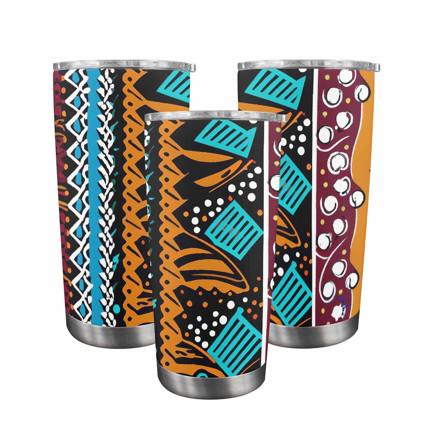 African Art, tumbler, mug, travel mug, design 36