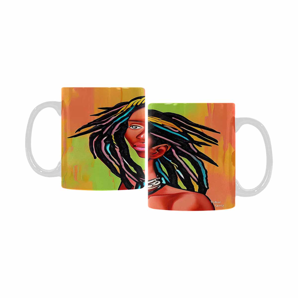 Dreads & Braids, coffee mug, african tribalgirlz Fulangiara 13