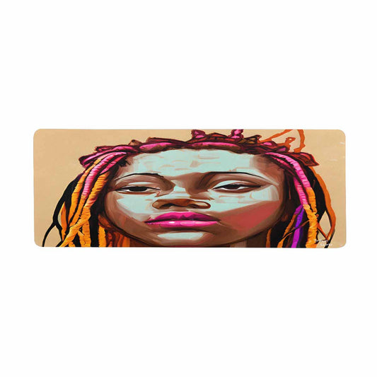 Dreads & Braids, 31 x 12 in large mouse pad, Fulangiara 11