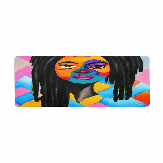 Dreads & Braids, 31 x 12 in large mouse pad, Fulangiara 21