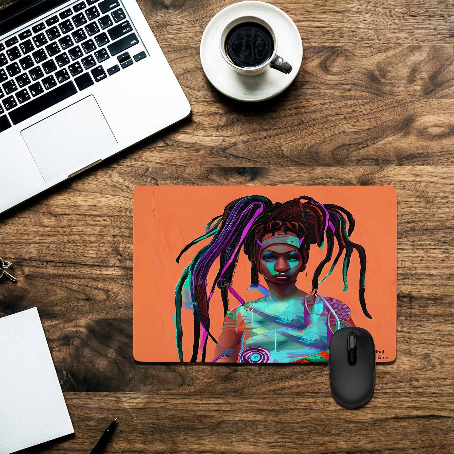 Dreads & Braids, 23 x 16 in amazing design mouse pad, Fulangiara 32