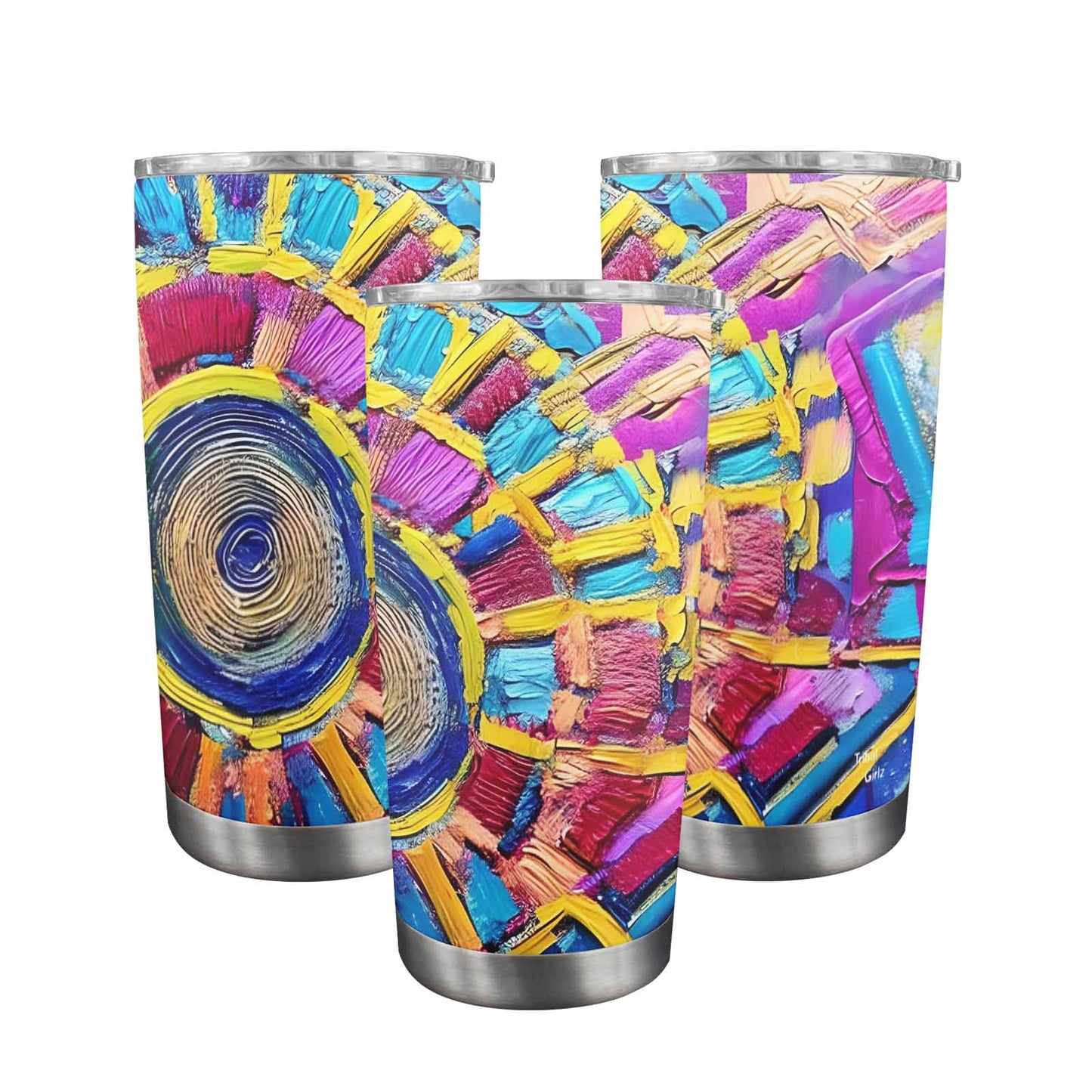 African Art, tumbler, mug, travel mug, design 04