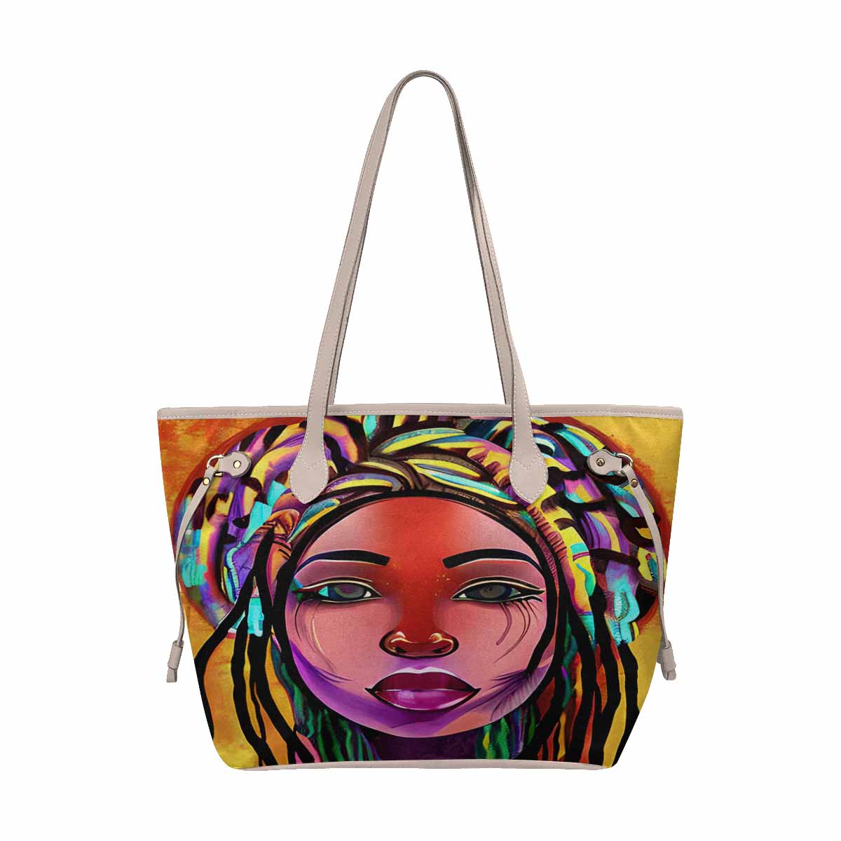 Dreads & Braids, elegant dressy tote handbag, Fulangiara 22