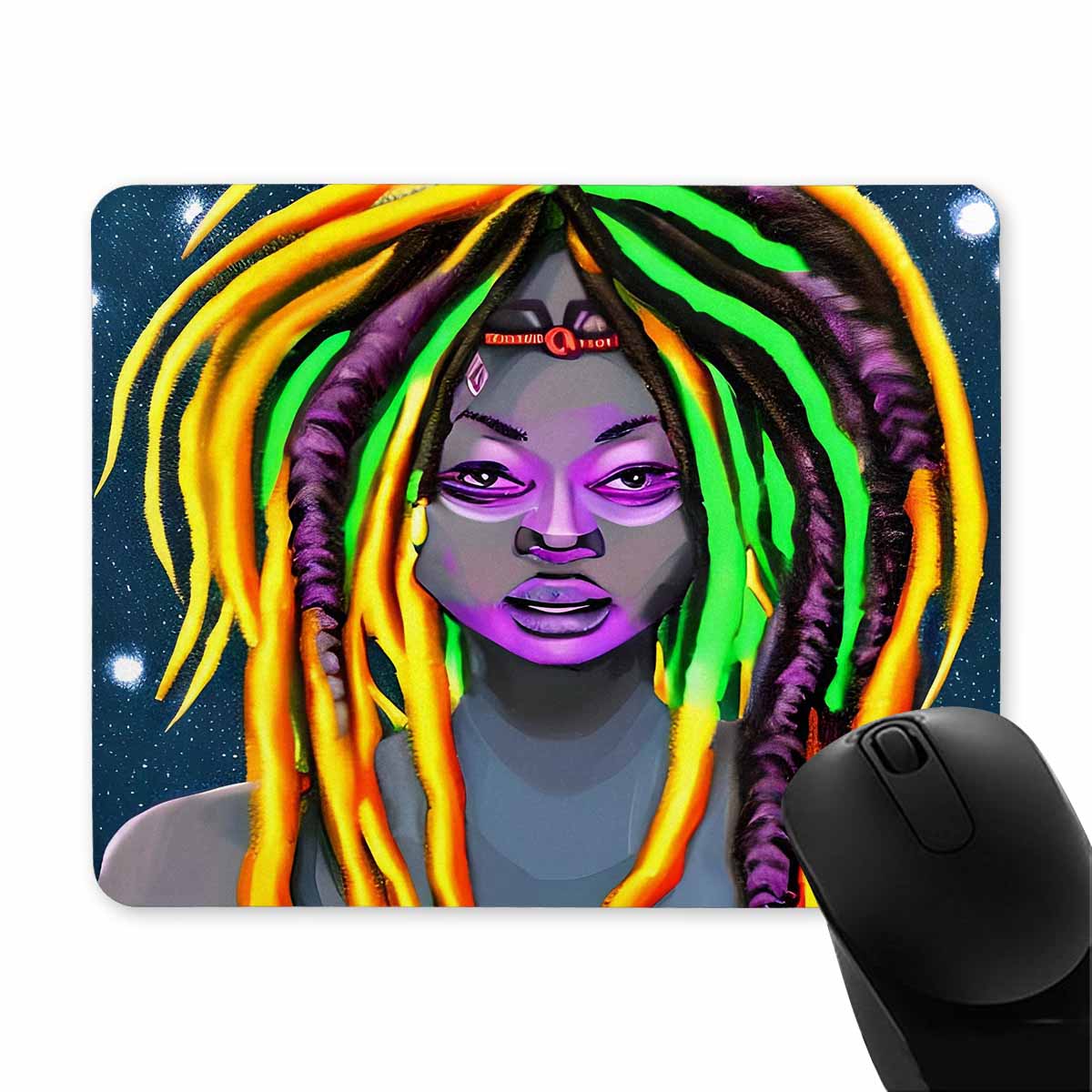 Dreads & Braids, 9 x 7 in amazing design mouse pad, Fulangiara 28