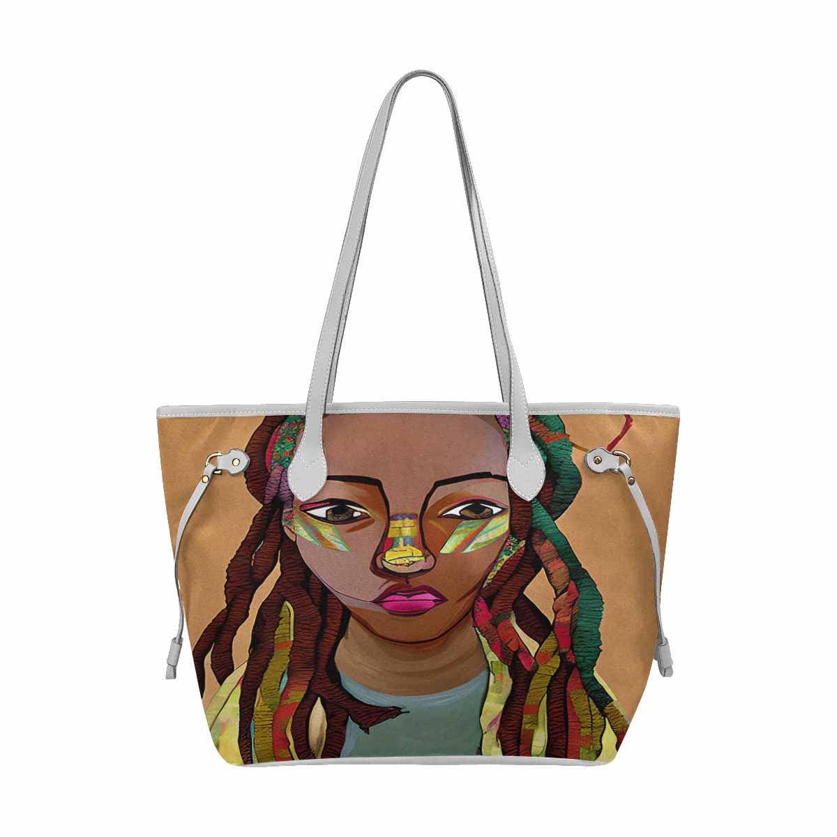 Dreads & Braids, elegant dressy tote handbag, Fulangiara 26