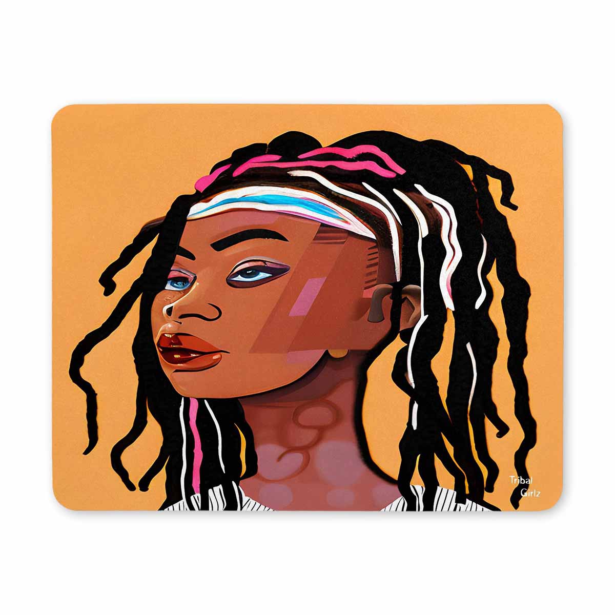 Dreads & Braids, 9 x 7 in amazing design mouse pad, Fulangiara 16