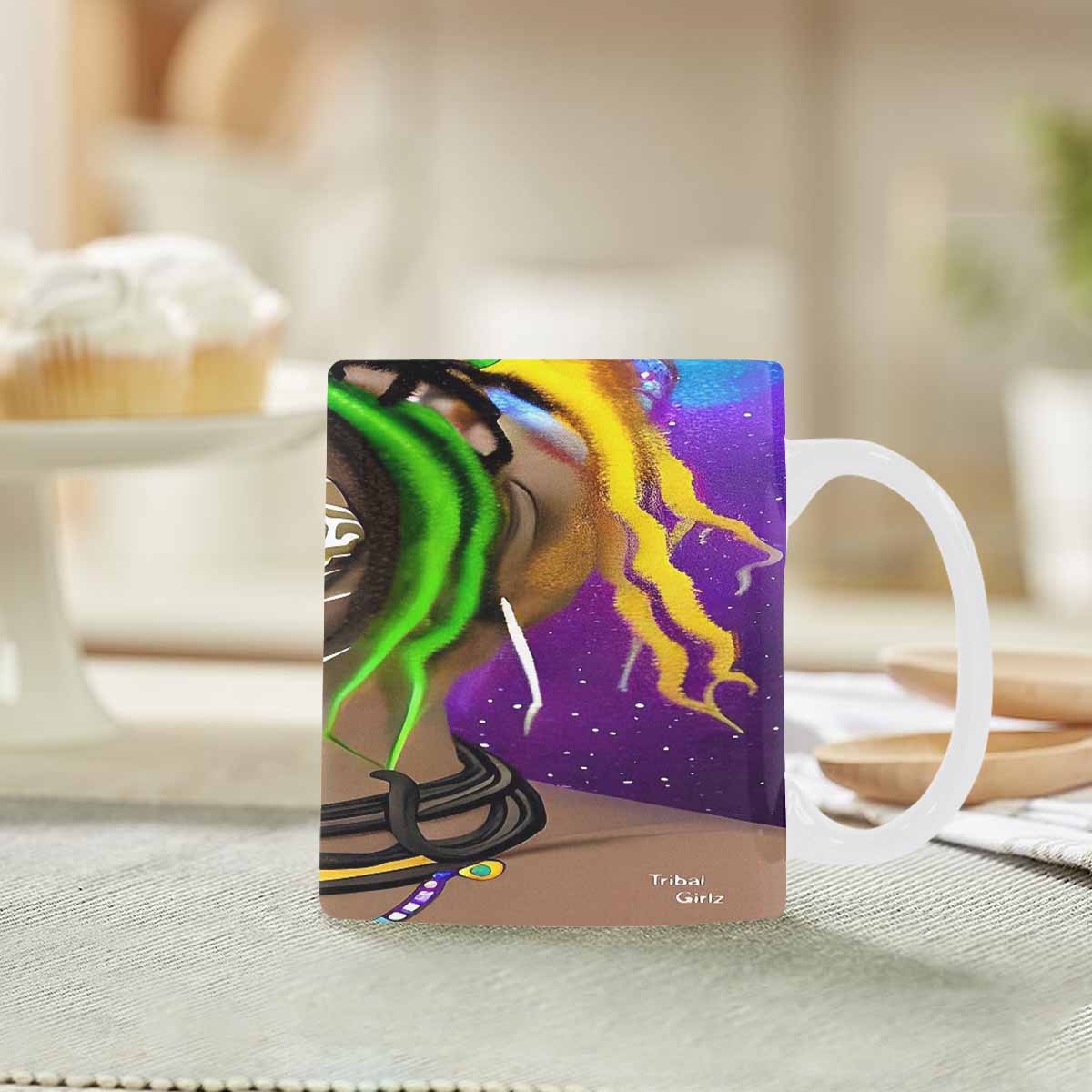 Dreads & Braids, coffee mug, african tribalgirlz Fulangiara 1