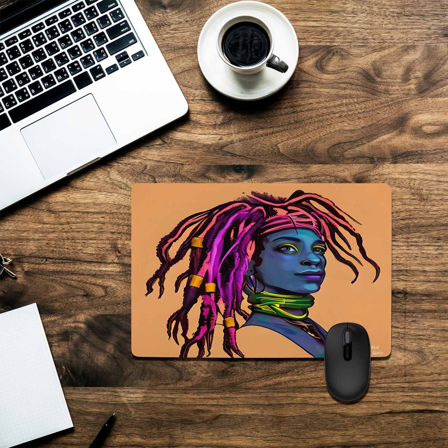 Dreads & Braids, 23 x 16 in amazing design mouse pad, Fulangiara 10