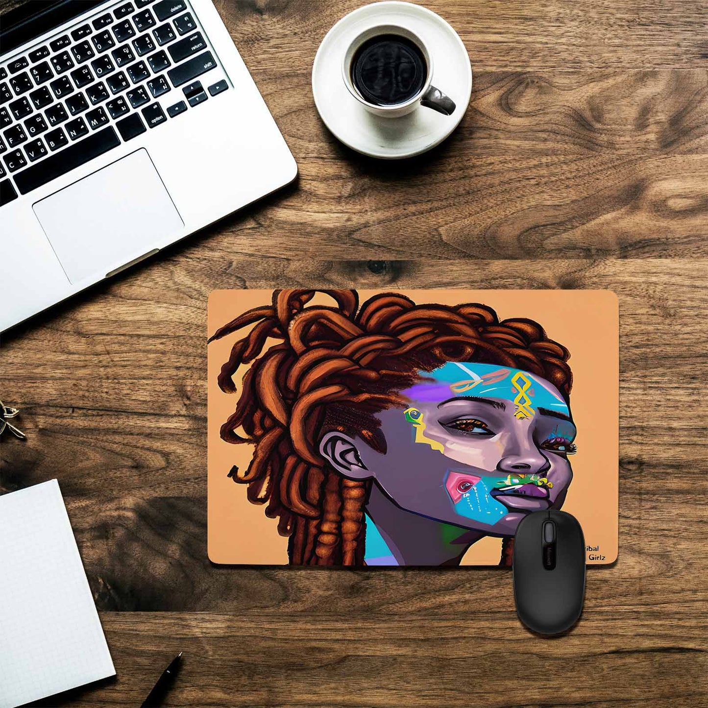 Dreads & Braids, 23 x 16 in amazing design mouse pad, Fulangiara 36