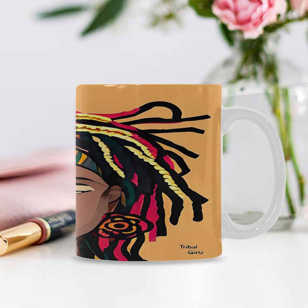 Dreads & Braids, coffee mug, african tribalgirlz Fulangiara 20