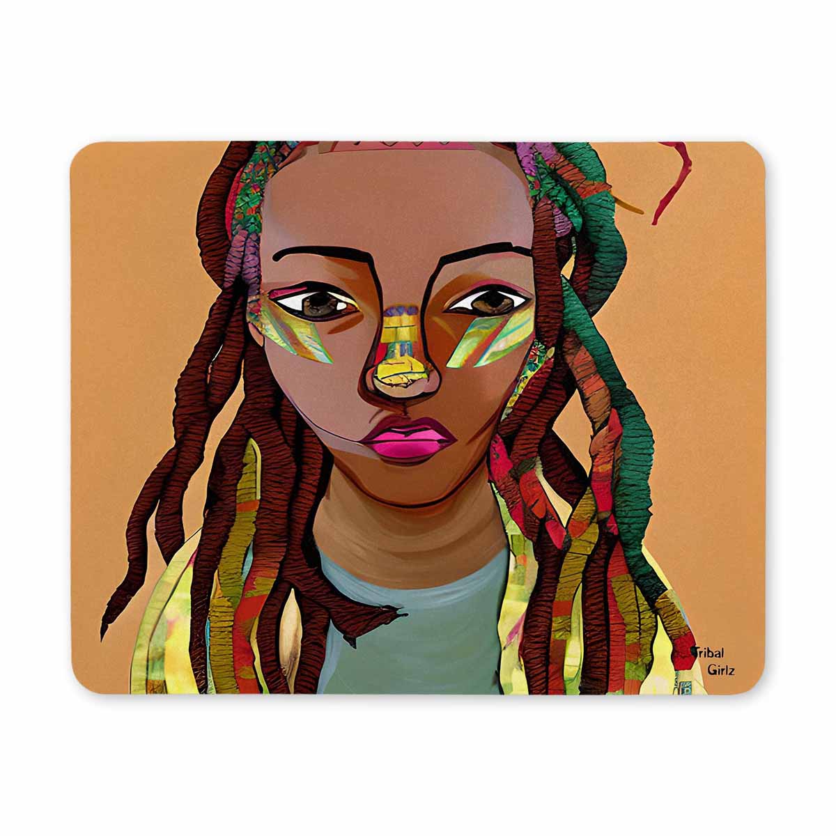 Dreads & Braids, 9 x 7 in amazing design mouse pad, Fulangiara 26