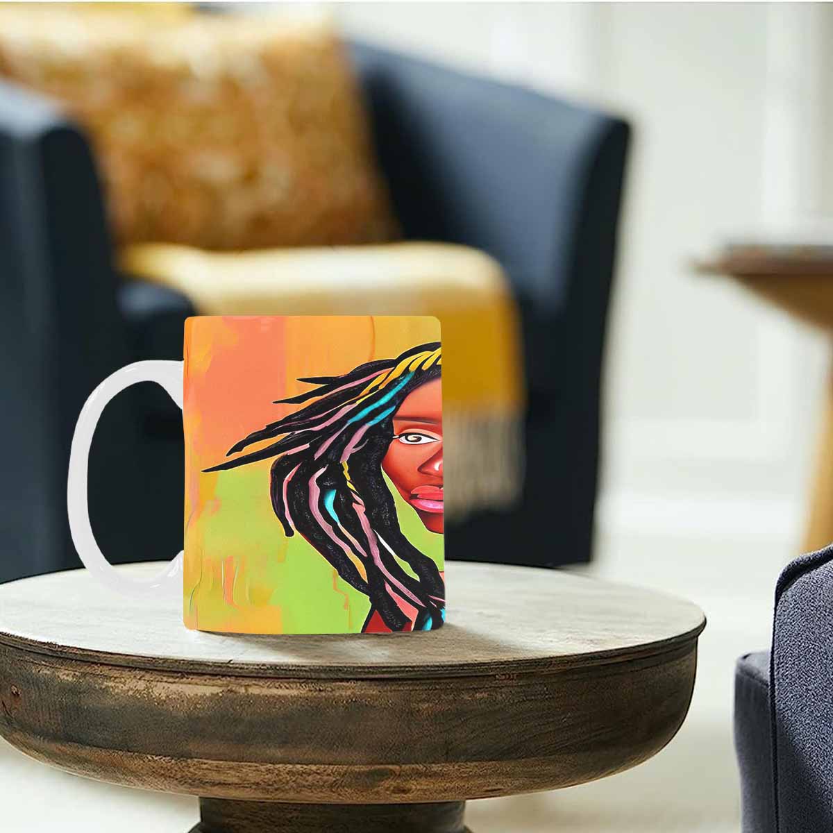 Dreads & Braids, coffee mug, african tribalgirlz Fulangiara 13