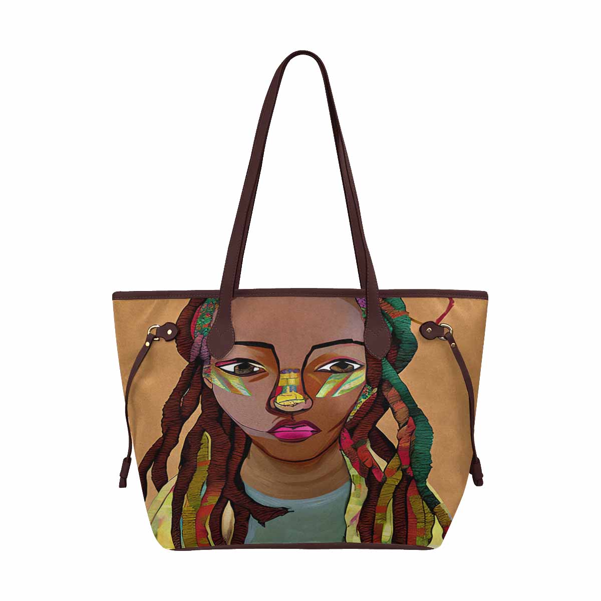 Dreads & Braids, elegant dressy tote handbag, Fulangiara 26