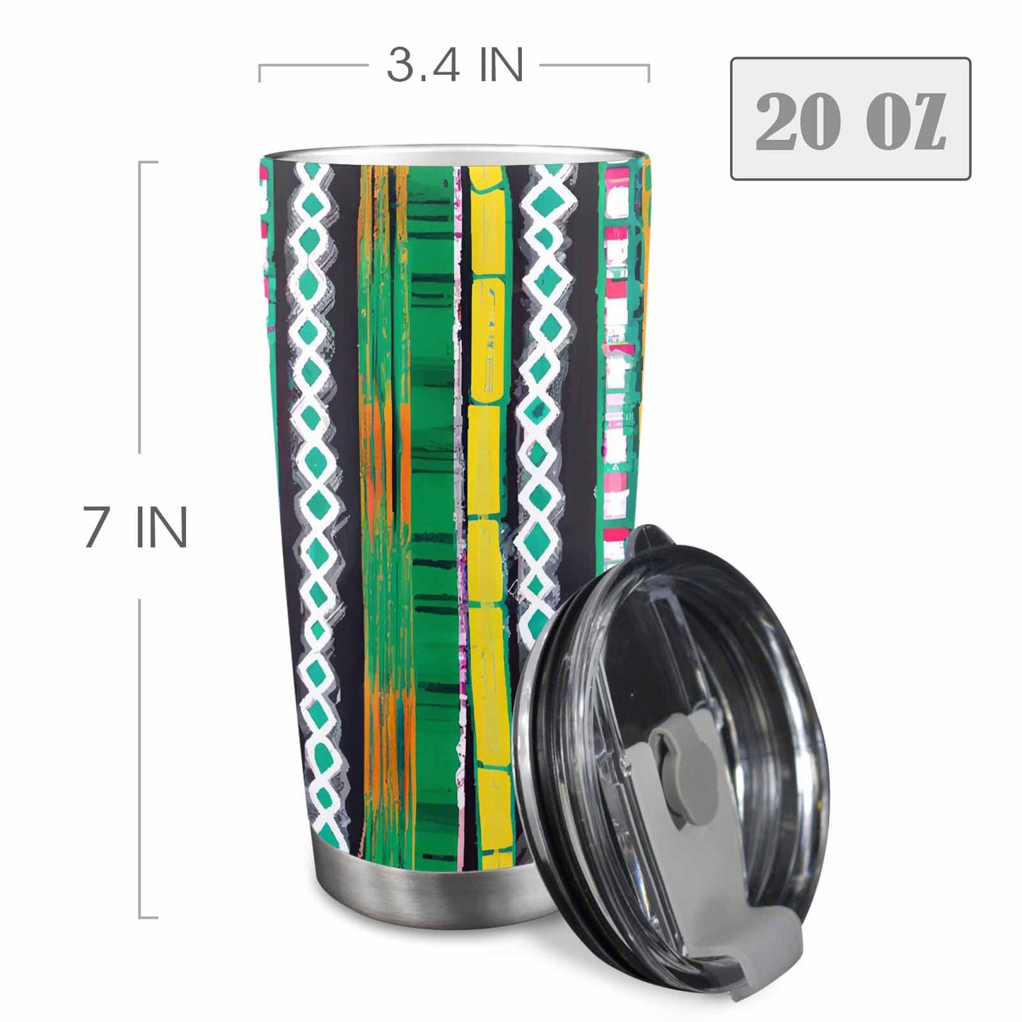 African Art, tumbler, mug, travel mug, design 48