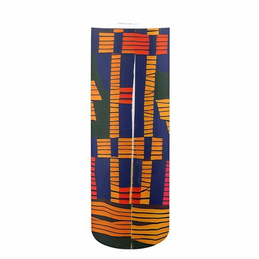 African Art, tall stainless steel insulated tumbler, travel mug, design 18