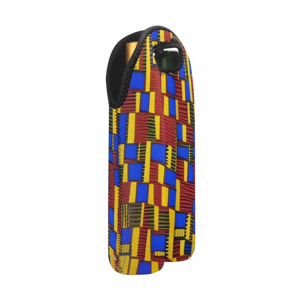 African Art, chic 2 bottle wine bag, design 50