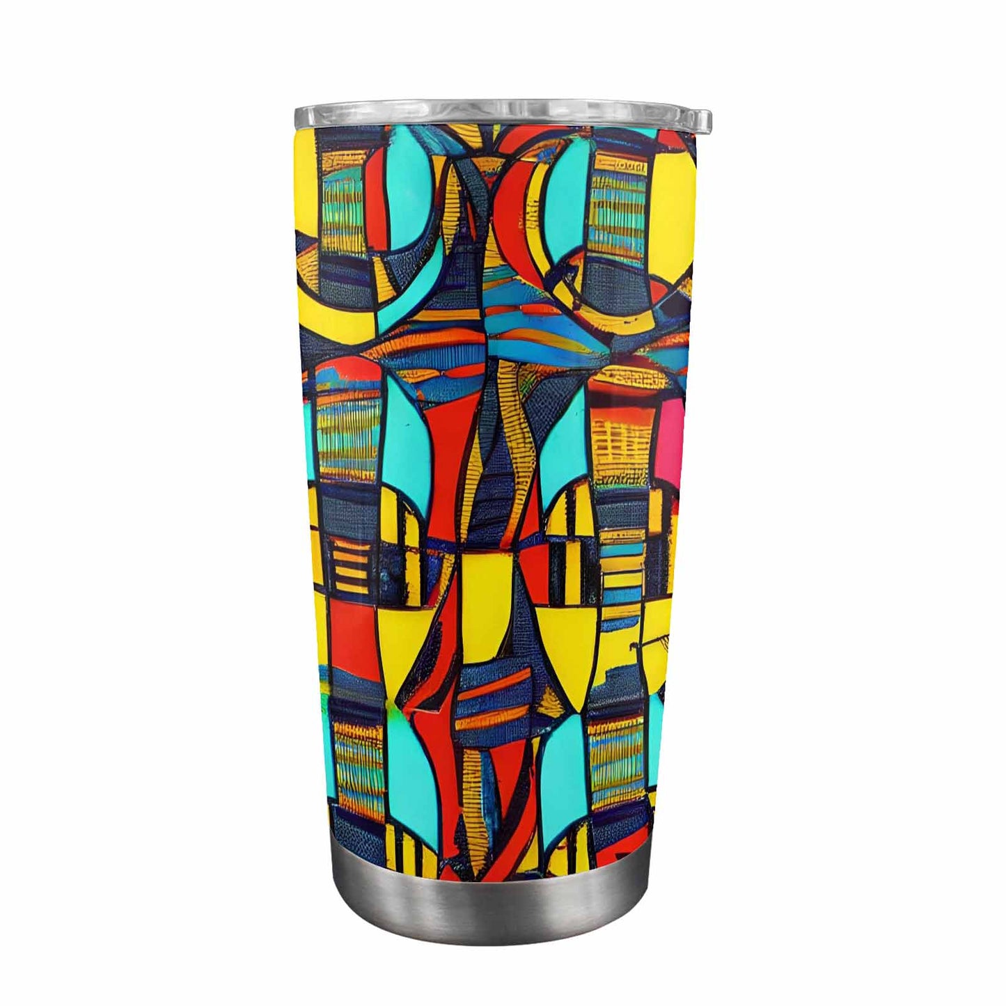 African Art, tumbler, mug, travel mug, design 02