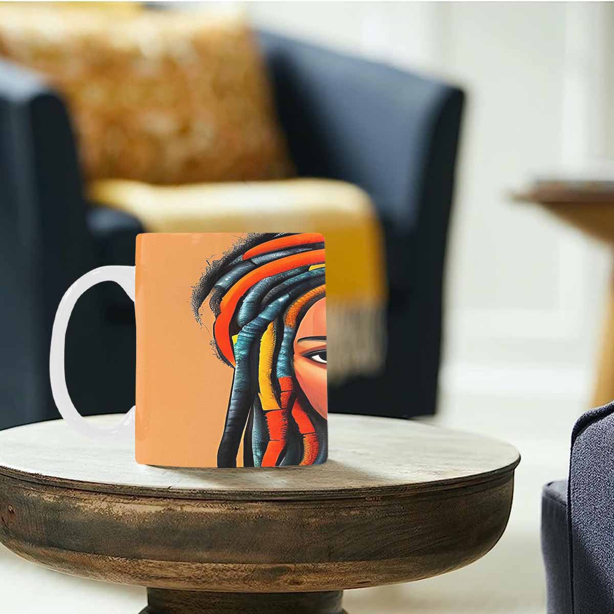 Dreads & Braids, coffee mug, african tribalgirlz Fulangiara 8