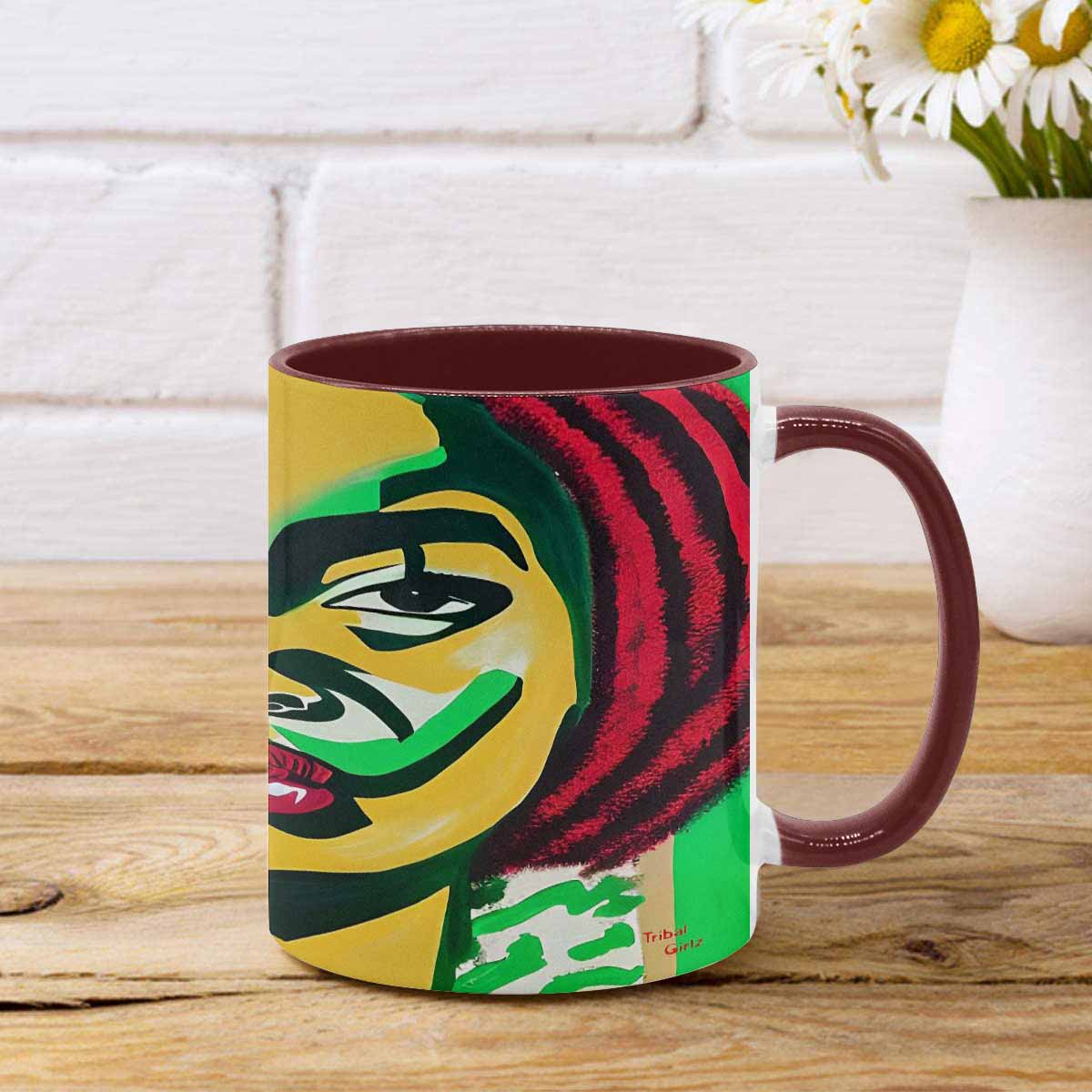 Dreads & Braids, inner color coffee mug, african tribalgirlz Fulangiara 50