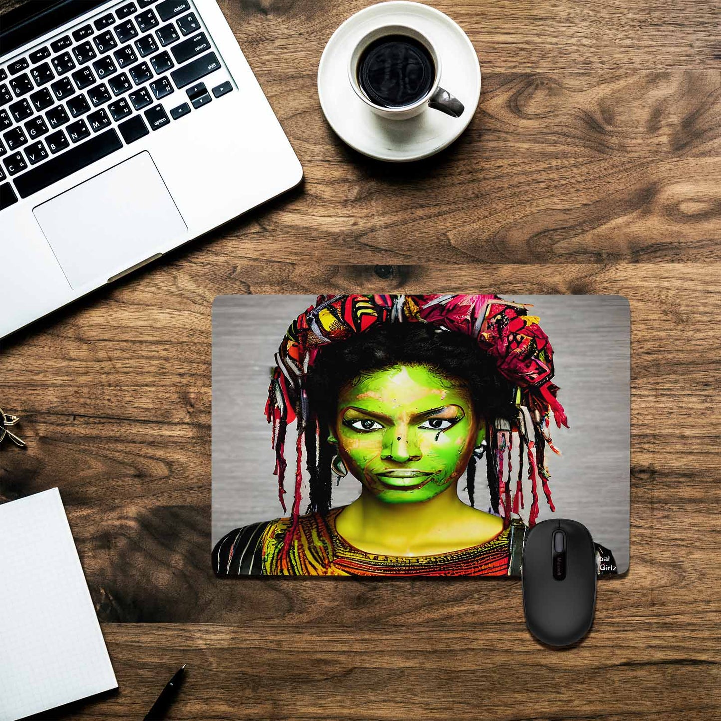 Dreads & Braids, 23 x 16 in amazing design mouse pad, Fulangiara 2