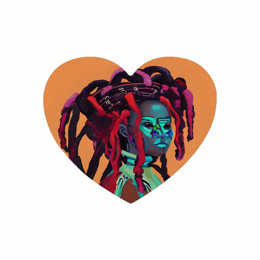 Dreads & Braids, heart shape mouse pad, Fulangiara 7