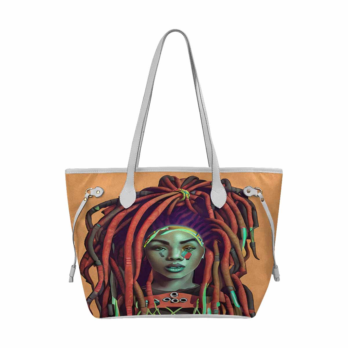 Dreads & Braids, elegant dressy tote handbag, Fulangiara 34