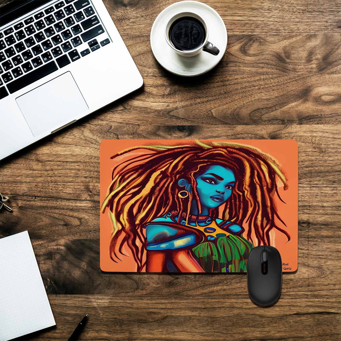 Dreads & Braids, 23 x 16 in amazing design mouse pad, Fulangiara 30