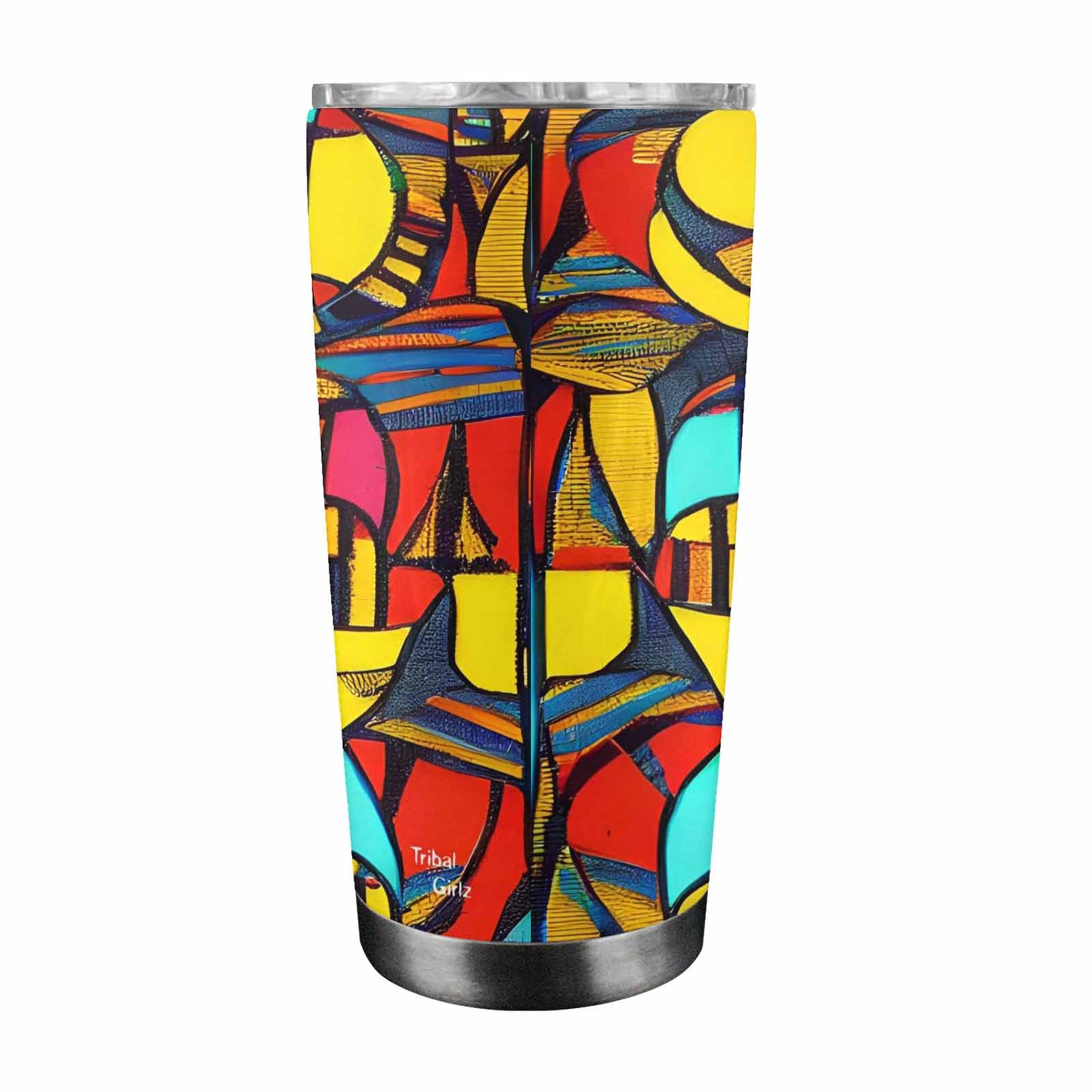 African Art, tumbler, mug, travel mug, design 02