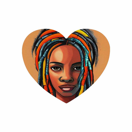 Dreads & Braids, heart shape mouse pad, Fulangiara 8