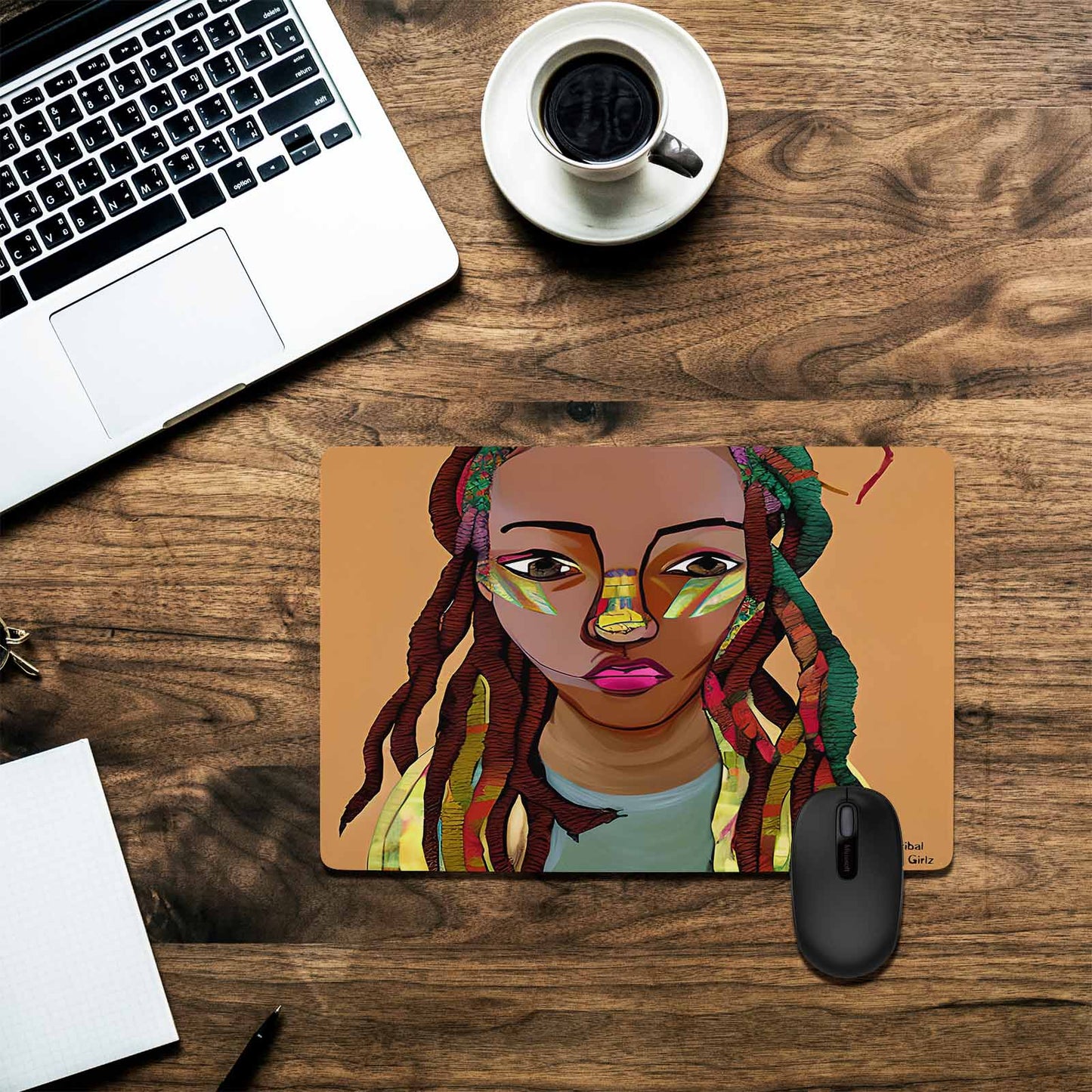 Dreads & Braids, 23 x 16 in amazing design mouse pad, Fulangiara 26