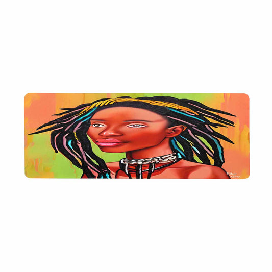 Dreads & Braids, 31 x 12 in large mouse pad, Fulangiara 13