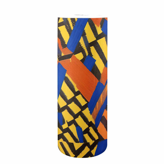 African Art, tall stainless steel insulated tumbler, travel mug, design 03